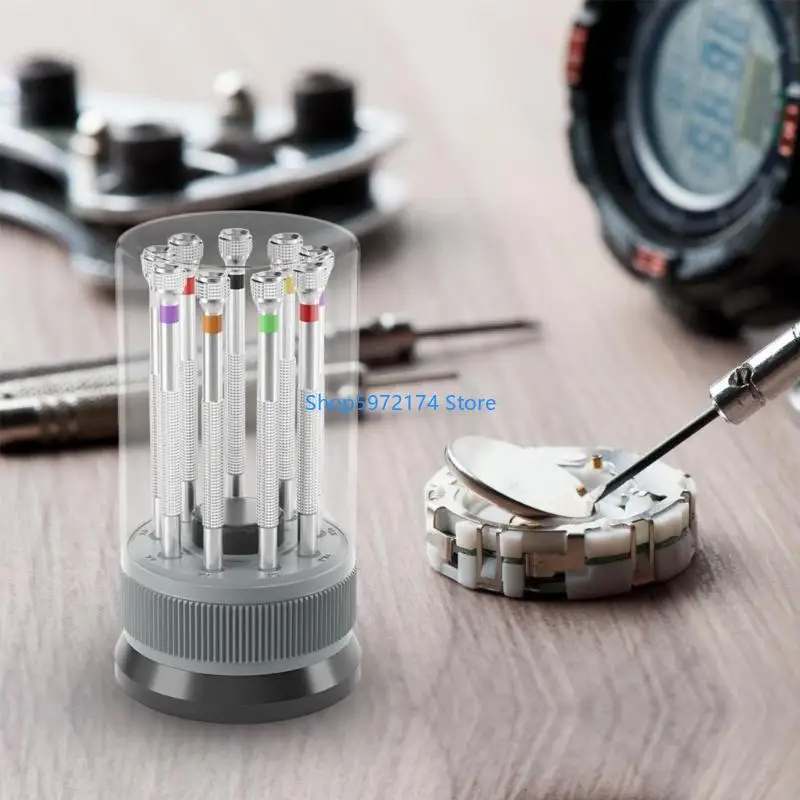 Y3NB 9Pcs Professional Watchmaker Screwdriver Set Watch Screwdriver for Watch Repair Eyeglasses Repair Jewelry Repair