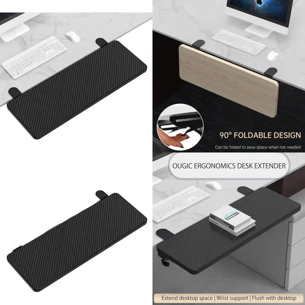 

Ergonomic Desk Extension Tray, 64x24cm, Clamp-on Design, Keyboard Drawer, Computer Armrest Stand