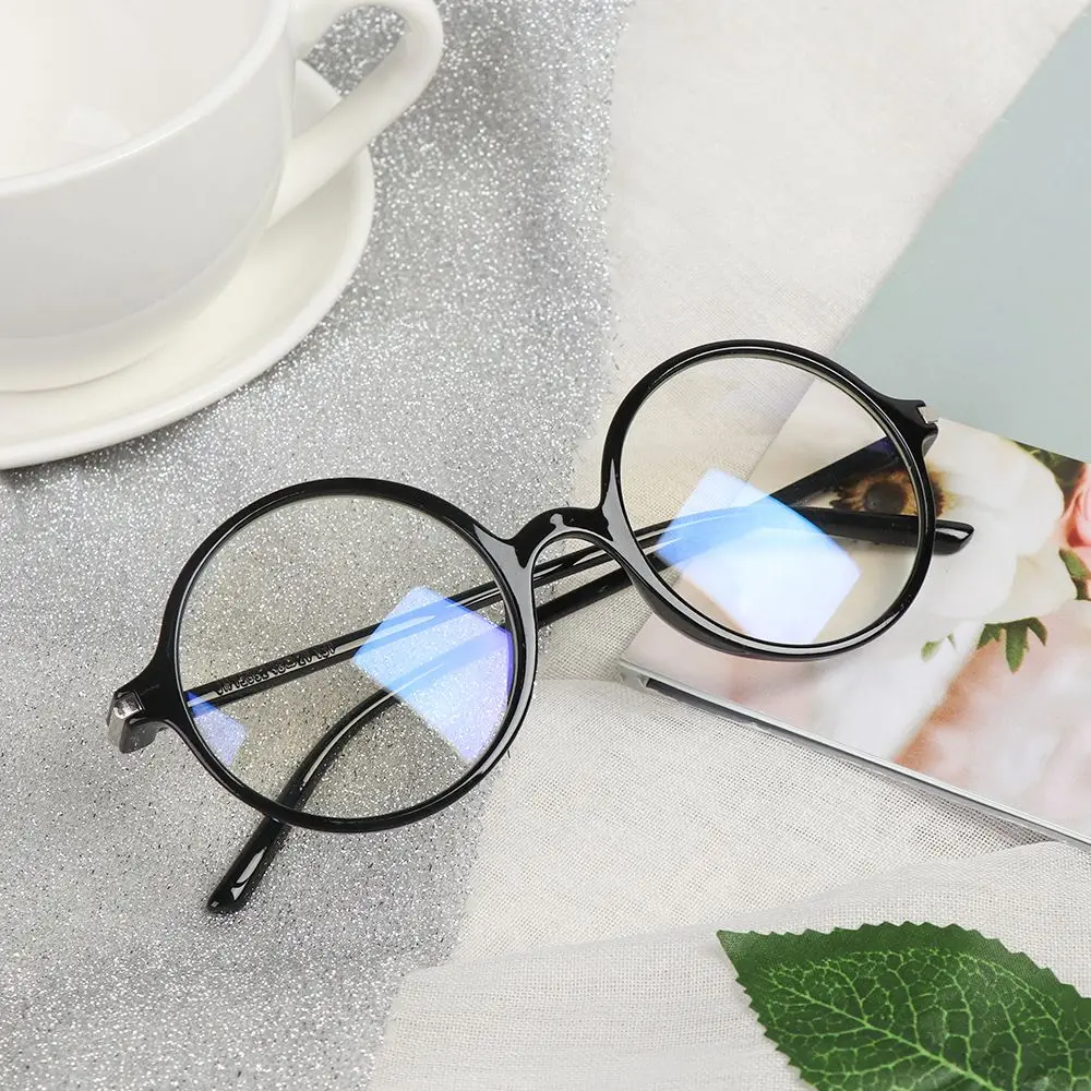 

Round Reduces Eye Strain Resin Lens Radiation Protection Glasses Anti Blue Rays Glasses Blue Film Glasses Computer Goggles