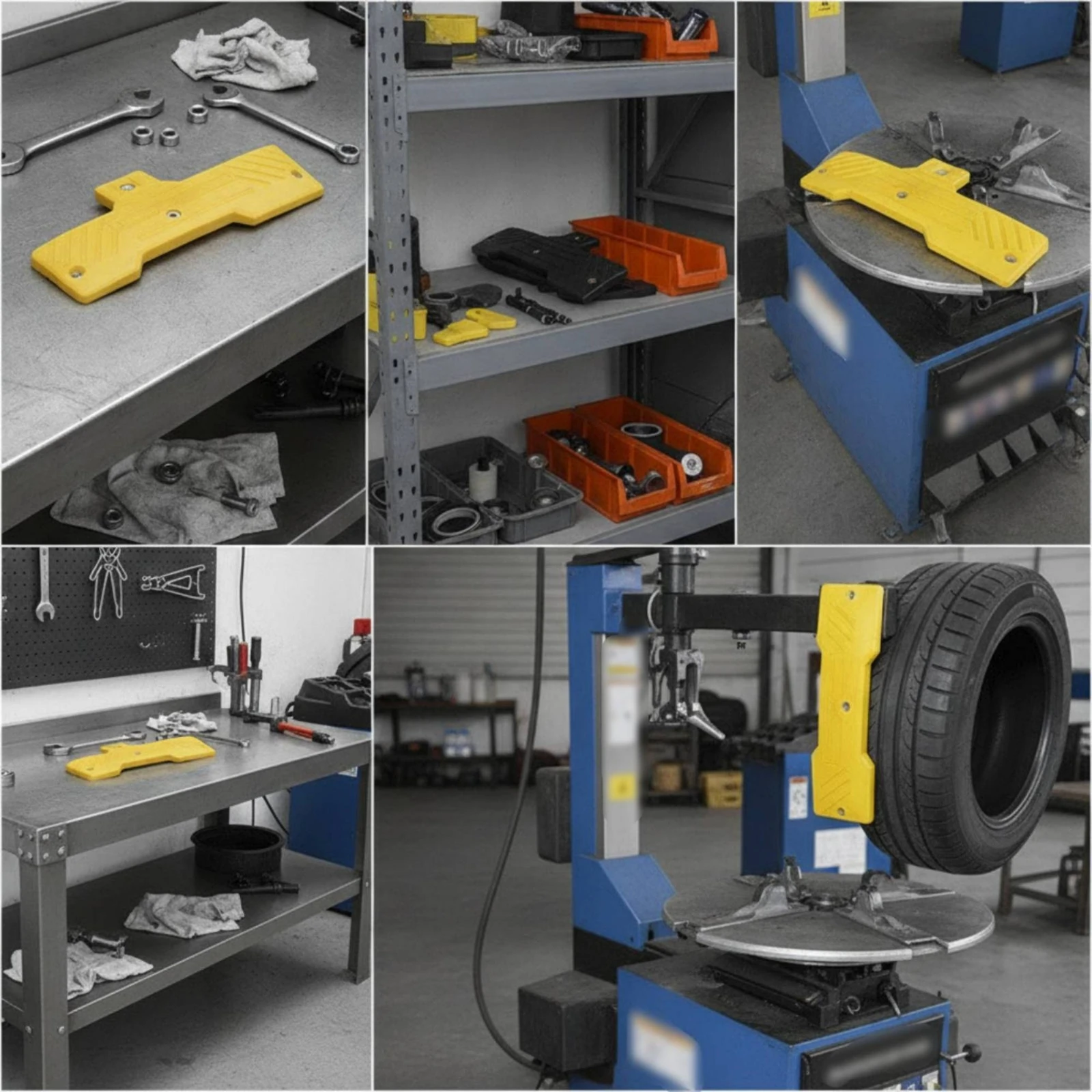 Wheel Repair Tool Molded Tire Protection Machine Rubber Safety Pad Safety Pad with Mounting Holes Slotted