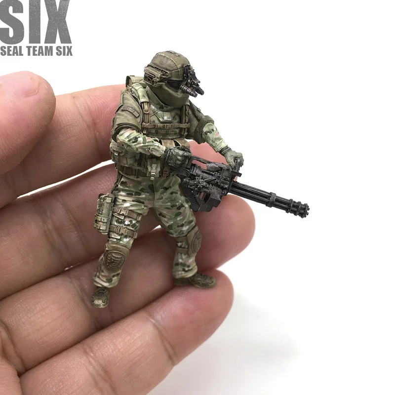 Figurine de soldats américains Gk, Micro Miniature en résine, modèle blanc imprimé en 3d, jouet, Kit non assemblé et non peint, 1/35