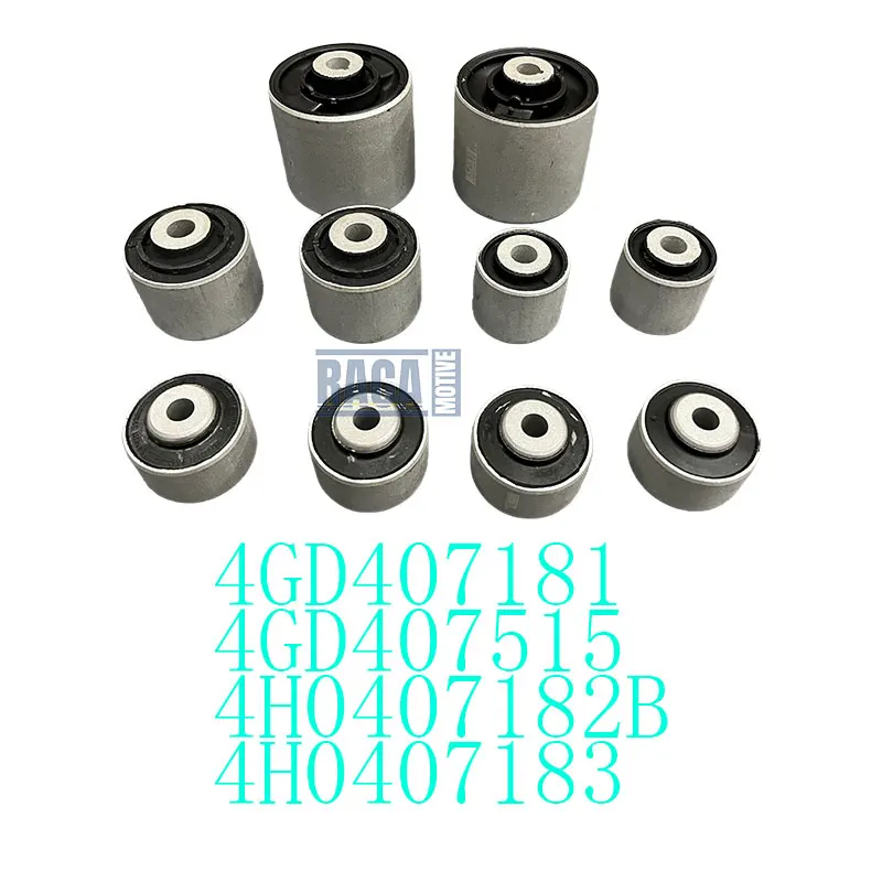 

10 шт. комплект втулок переднего рычага управления 4H0407183 для Audi S8 A8 D4 2010-2017 Quattro 3,0 4,2 6,3 4GD407181 4GD407515 4H0407182B