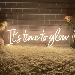 It's time to grow Neon Led Signs Birthday Bedroom Decoration Neon Lights USB Party Room Wall Decor Neon LED Signs