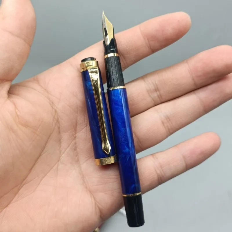

95, винтажные перьевые ручки из смолы, полый дизайн космического корабля, наконечник ручки F 0,5, роскошные канцелярские товары, офисные принадлежности, идеальные ручки с высоким поиском