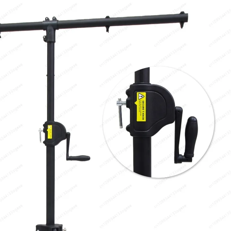 Crank-Up Stage Adjustable Height  Stand Photography With Plastic Head