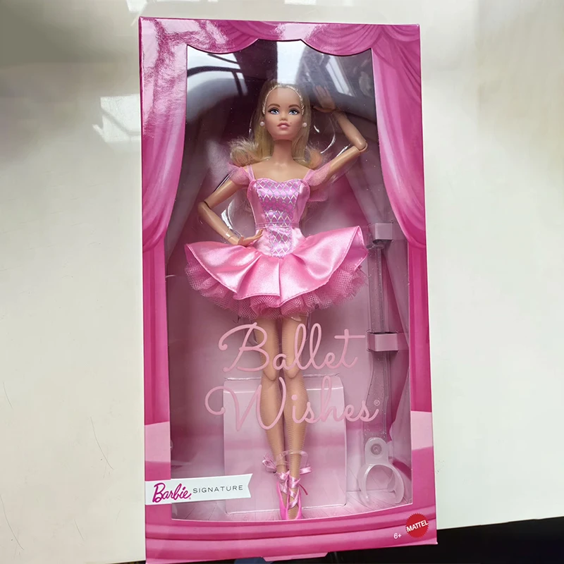 

Новая оригинальная коллекционная кукла Барби Ballet Wishes Pink Rose Shadow, подарок премиум-класса, коллекционные игрушки для взрослых, подарки на день рождения