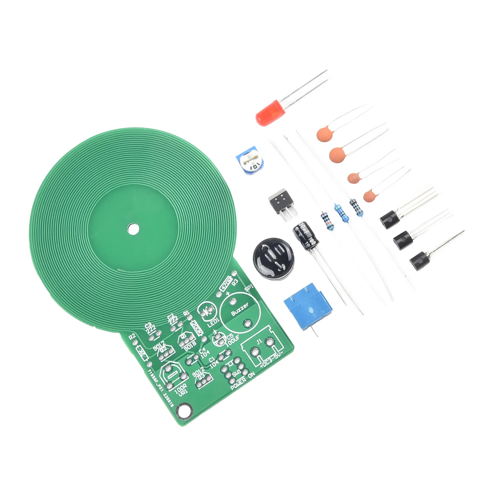 

DIY Metal Detector Kit Practice Welding Skills MDS 60 Model Easy Installation Compact Design Sound and Light Detection 18