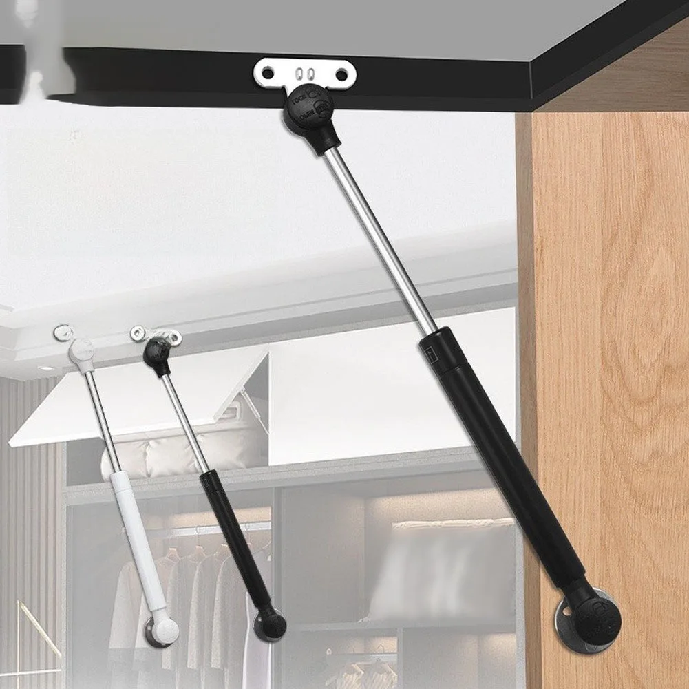 4pcs 27cm Spring Support Rod Black White Hydraulic Gas Strut For Wall Cabinet Tilt Up Door Furniture Hardware Accessories