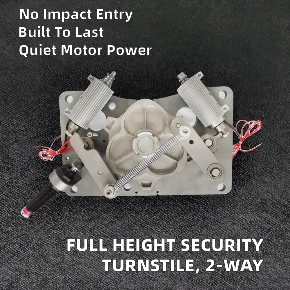 90 Degree Security Access Control Full Height Turnstile Face Recognition Two-way Direction Aluminum Alloy IP66 Protection