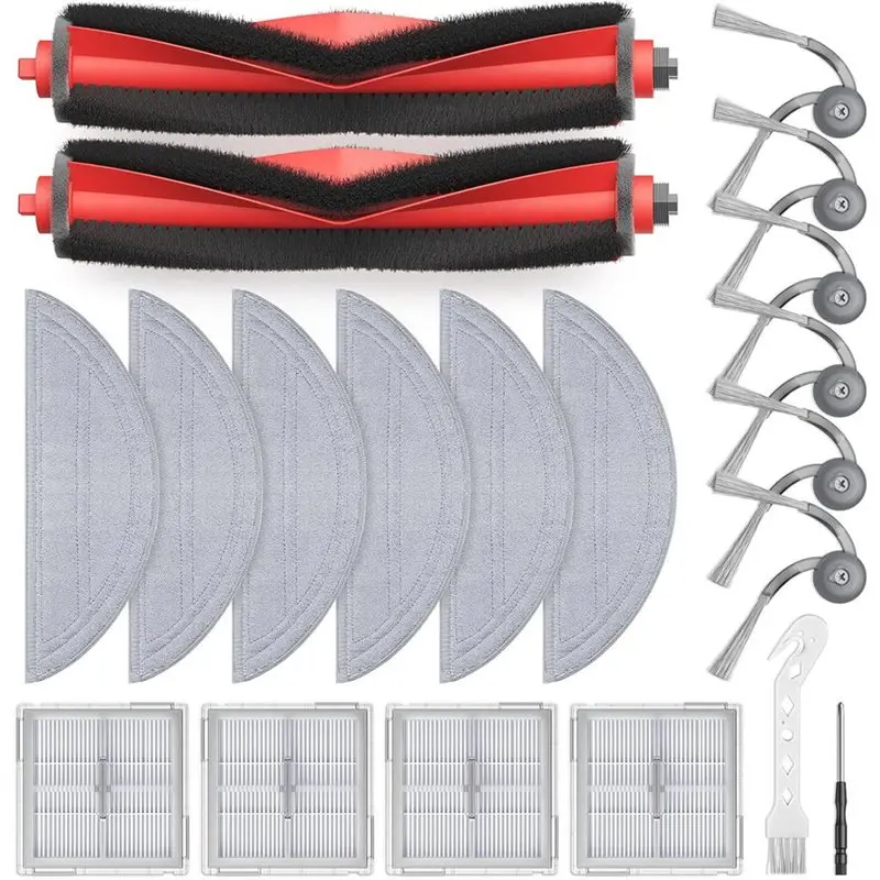 ABUB Q10 S5+ Accessories for Roborock Q10 S5 / Q10 S5+ Robot Vacuum, Replacement Parts Main Side Brush Hepa Filter Mop Pads