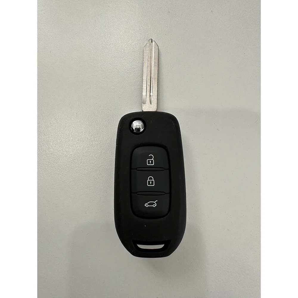 Original 3 Button 433MHz FSK Flip Remote Control Key For Renault Megane 4 Captur Kadjar Symbol With HiTag AES 4A Chip