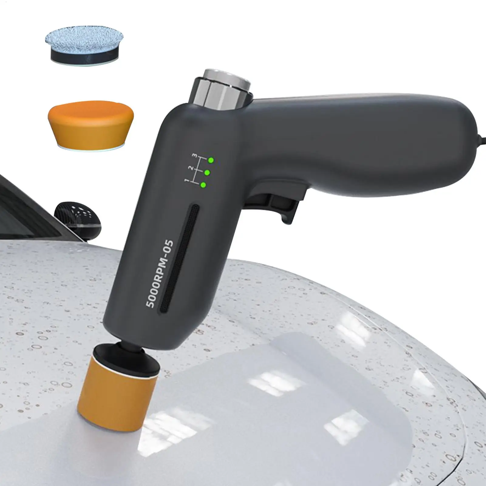 Mini Polerka Samochodowa 12V Wielofunkcyjna Ergonomiczna Maszyna do Woskowania Samochodów Polerka do Usuwania Rys do Woskowania Samochodów do Przyczep Kamperów Ciężarówek