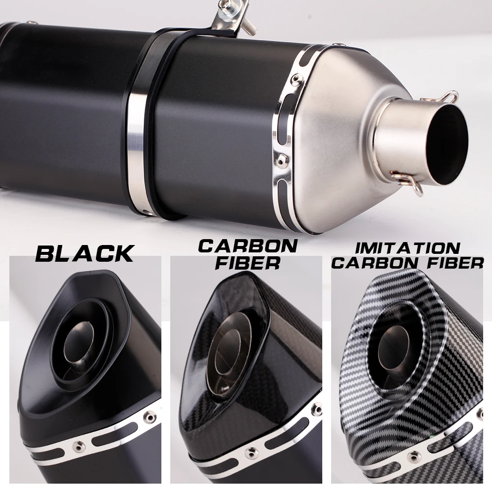 

570 мм глушитель выхлопной системы мотоцикла для CBR650 MT09 Z900 PCX125 XMAX R3 R5, глушитель выхлопа