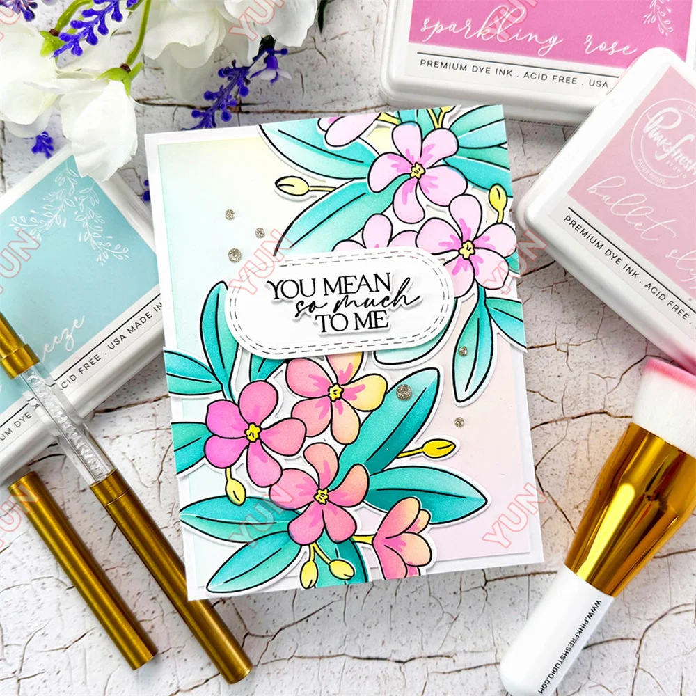 April 2025 New fresh Florals Field Dies Stamps Stencil Good Times Release Bundle Die DIY Scrapbooking Photo Album Card Gift Add