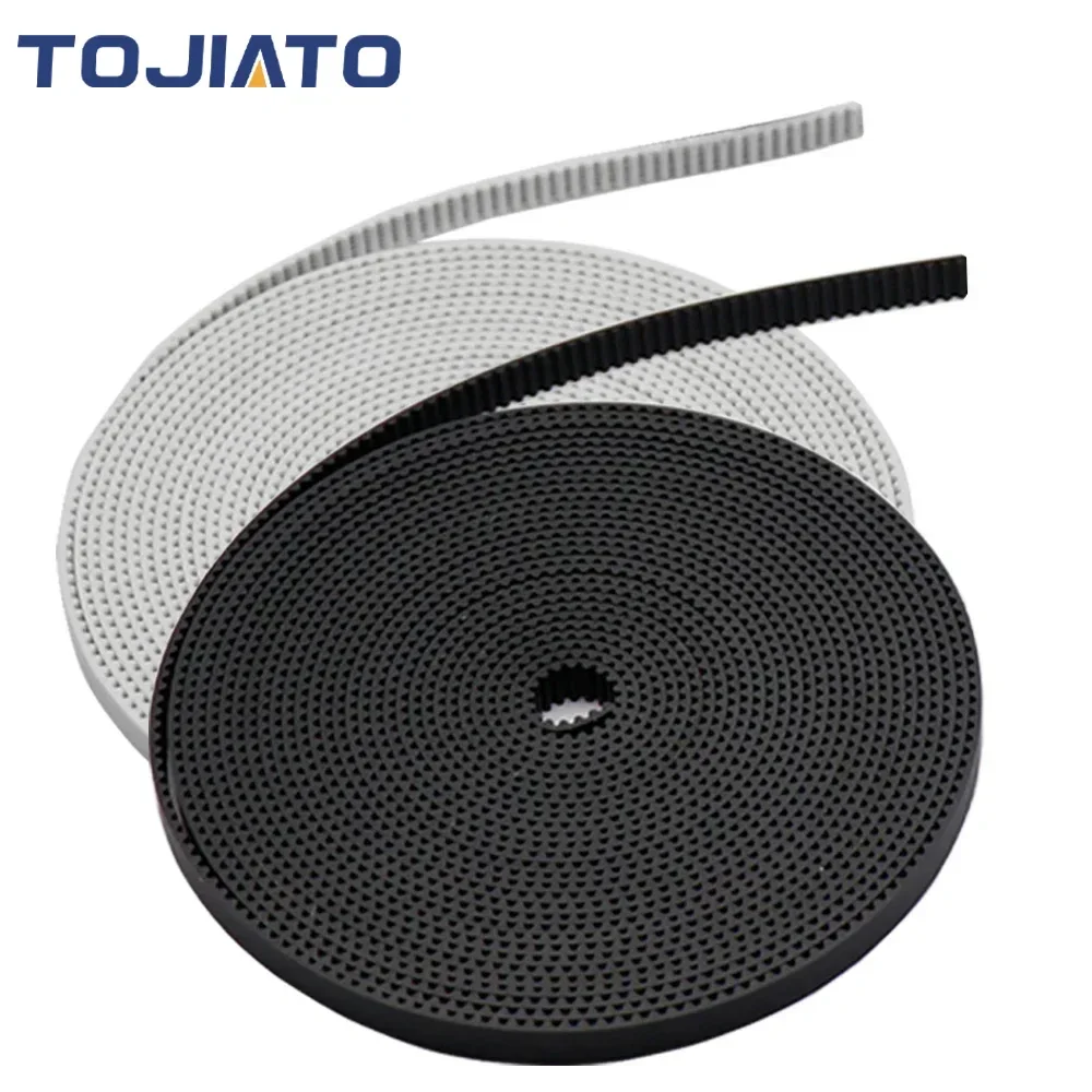 5/10M GT2 Belt PU Steel Wire Timing Pulley GT2-6mm Open Synchronous Rubber Belts Width 6mm for DIY CNC 3D Printer Parts