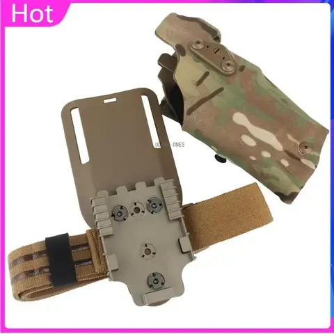 Airsoft Tactical Holster for Glock 17 Gen4 19 with X300 X300U Light Quick Release Pistol Case with Strap Shooting Accessories