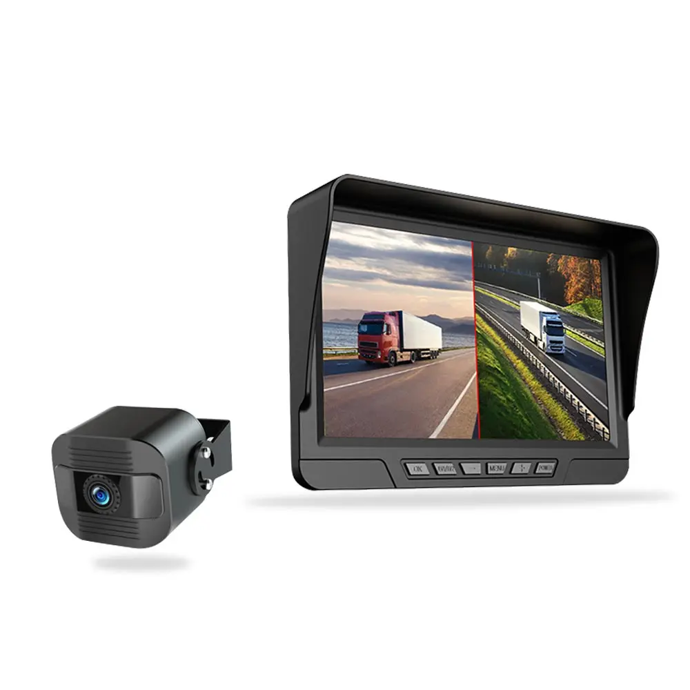 7 Inch Car monitor Kit Dual Lens Dashboard Camera De Reversa Recul Backup 1080P Rear View Camera System Car Reversing Aid