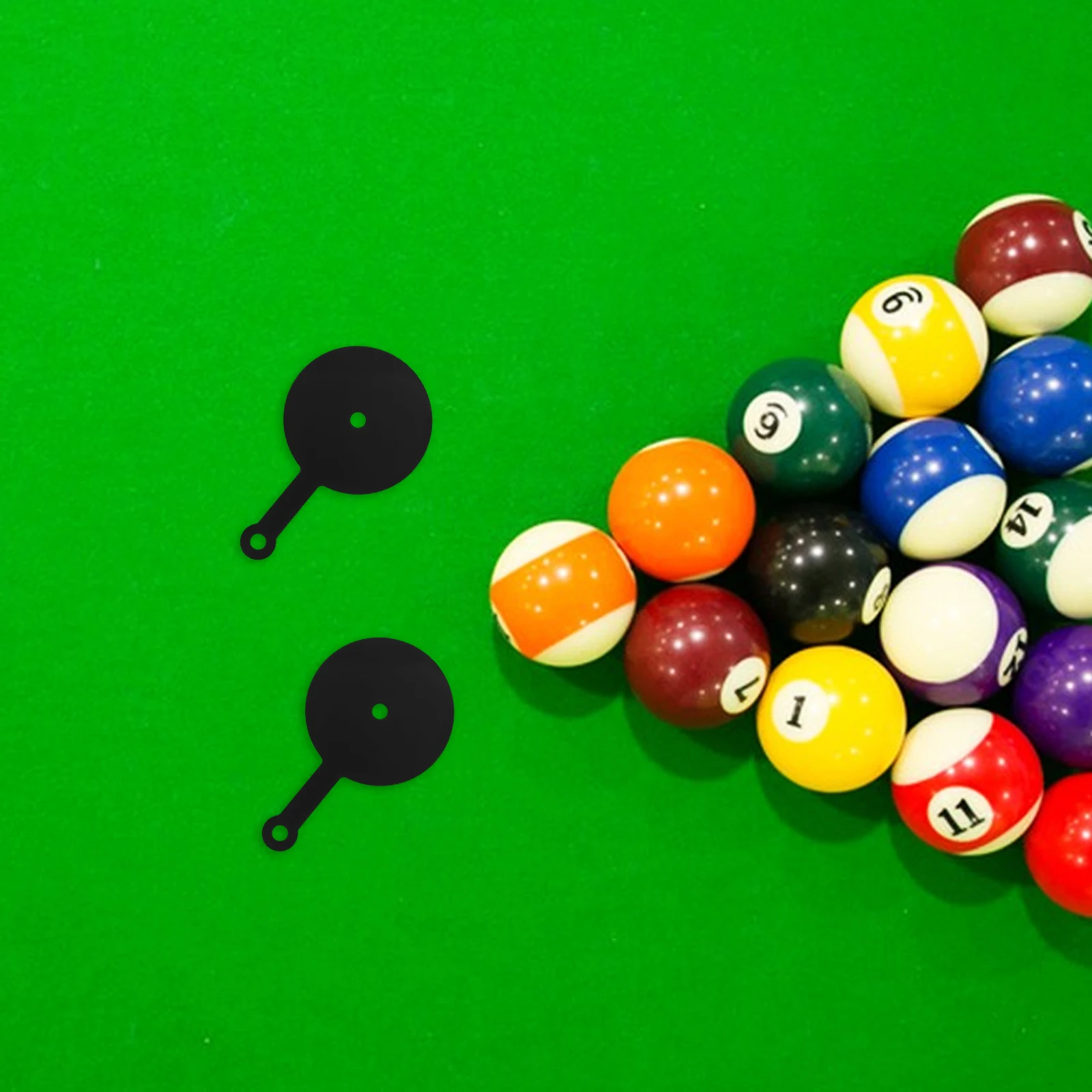 

3 Pcs Billiards Practice Stickers Portable Pool Cue Accessories Snooker Training Aiming Mat Marker Dots