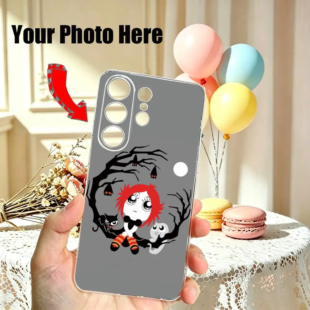 Cute Dark Cartoon R-Ruby Gloom-z Phone Case For Samsung S25,S24,S21,S22,S23,S30,Ultra,S20,Plus,Fe Transparent Cover