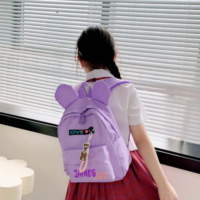 Mochila personalizada para meninas e meninos, Mochila do jardim de infância, Estudantes do ensino fundamental Mickey