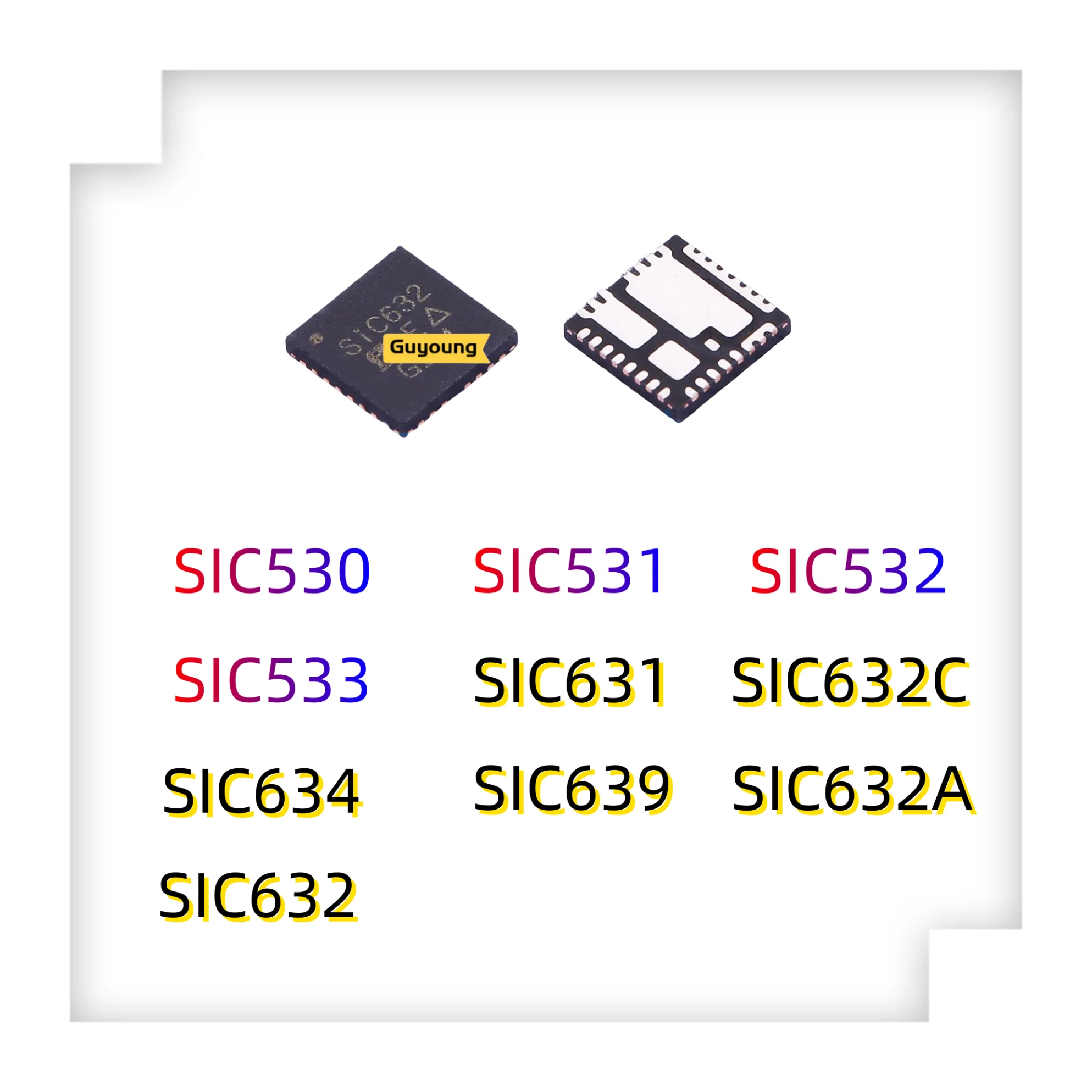 1PCS SIC530 SIC531 SIC532 SIC533 SIC631 SIC632C SIC634 SIC639 SIC632A SIC632 QFN Chipset