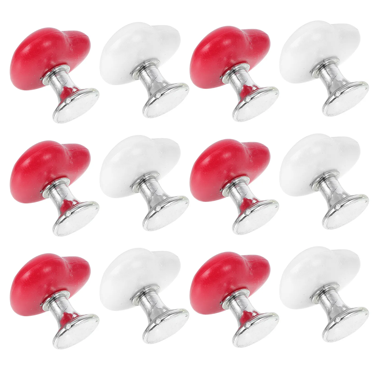 20Pcs Heart Shaped Toilet Tank Button Pusher Flush Assistant Tool Compatible with Most Toilets Easy Install Noiseless Night Use