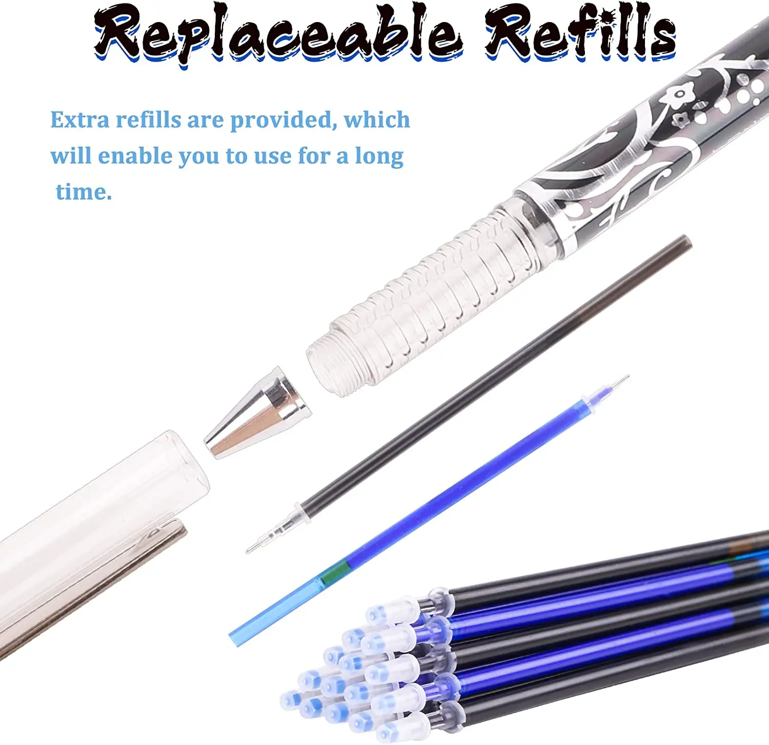 48 шт./набор, стираемые гелевые ручки 0,5 мм