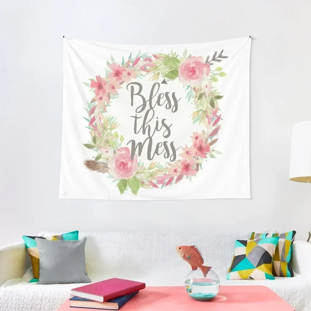 

Bless This Mess Tapestry Room Decore Aesthetic Decor Home Aesthetic Room Decoration Tapestry