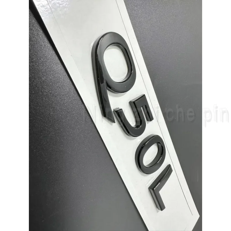 3D ABS For Infiniti Rear Q50 Q50L Q50S Lid Logo Letter Badge Emblem Nameplate Gloss Black