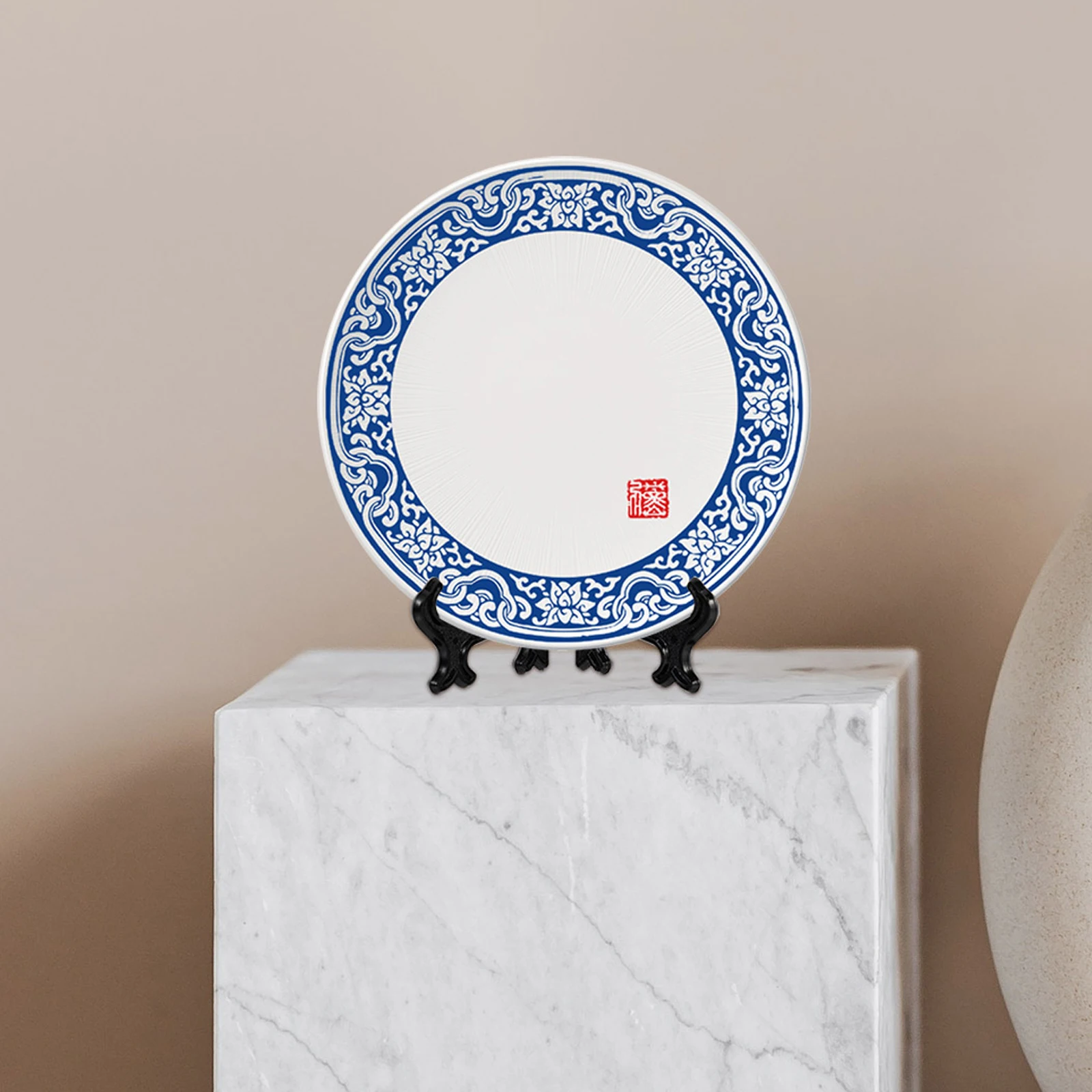 

24pcs Plastic Display Stand For Plates Platters Tablets Books Artwork Ceramic Tableware Dish Holder Easel Rack Home Office Store