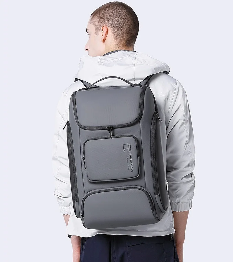 TangCool Men Laptop Backpacks Free Shipping Cool Male Business Rucksacks Waterproof Man Travel Bag Fashion Men School Bags