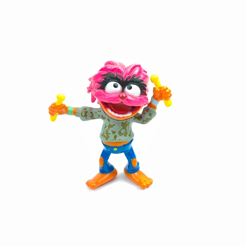 Disney Junior Sesame Street Muppet Babies Anime Characters Miss Piggy Kermit Animal Fozzie Mini Figure Model Collectible Gifts