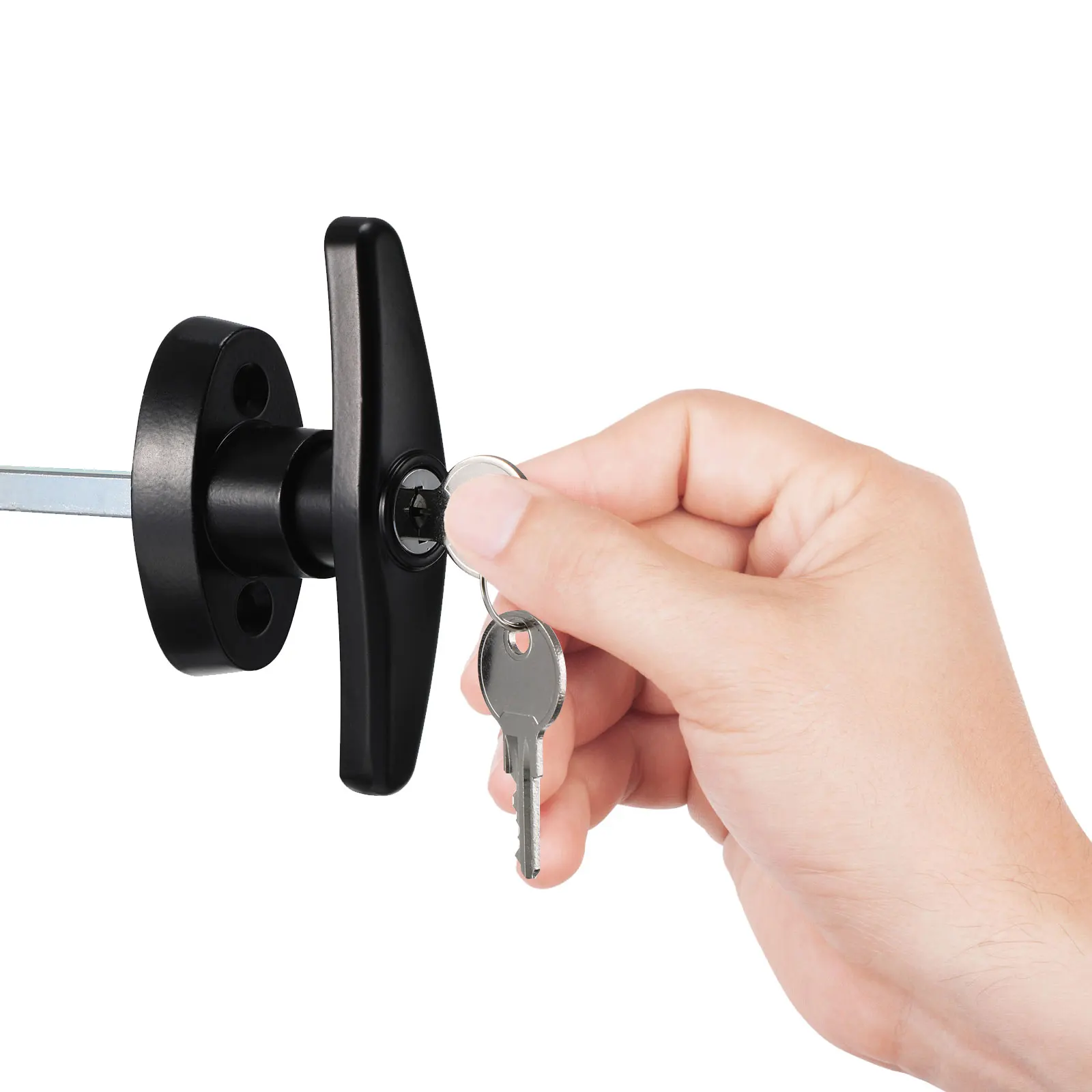 

Handle Cabinet Lock T Type Handle Turn Cam Lock for Electric Cabinet Toolbox Power Distribution Control Vehicle