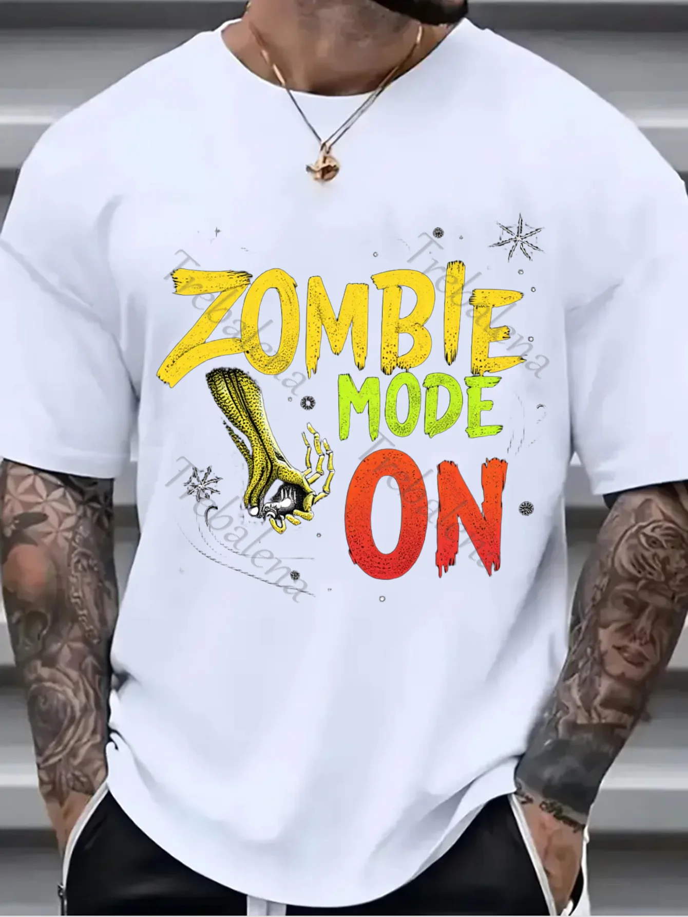 

1 шт. настенный гобелен «Режим зомби» на: яркий графический гобелен для смелого декора комнаты