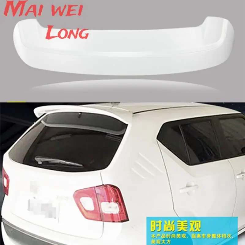 For SUZUKI Ignis Spoiler 2017 - 2021 ABS Plastic Unpainted Primer Color Rear Trunk Boot Wing  Car Styling