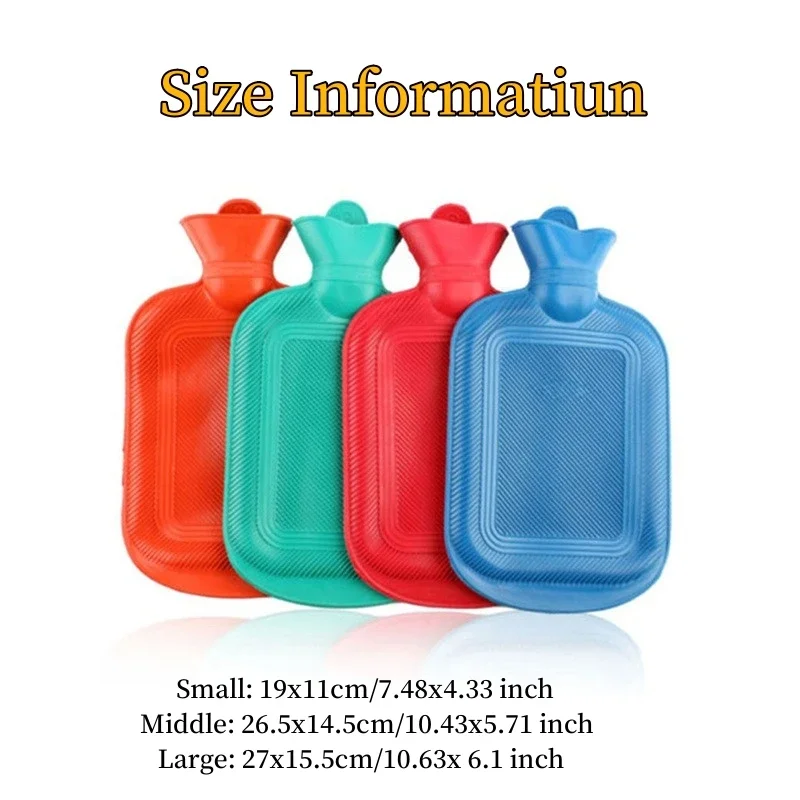 Hot Water Bottle Rubber Bag Cute Cartoon Winter Warm Relaxing Safe Heat Cold Large Hot Water Bag Hand Feet Warmer Girls Pocket