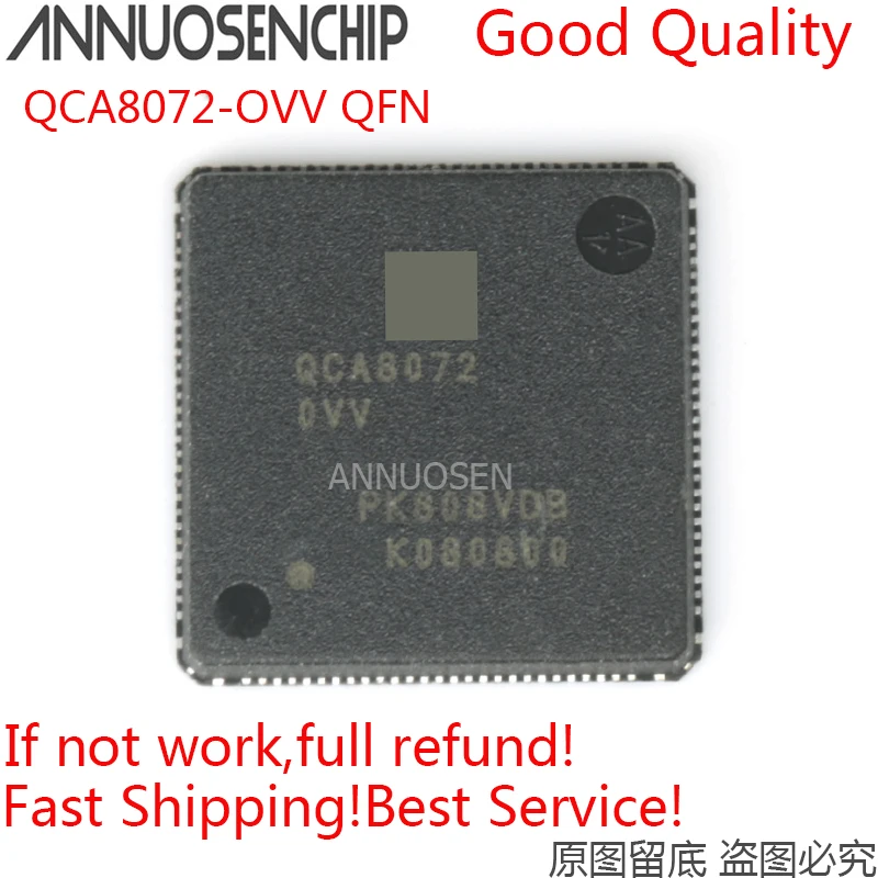 5PCS QCA8072-OVV OVV QCA8072-0VV QCA8072 OVV QFN Free Shipping in Stock ANNUOSENCHIP Standard General Purpose