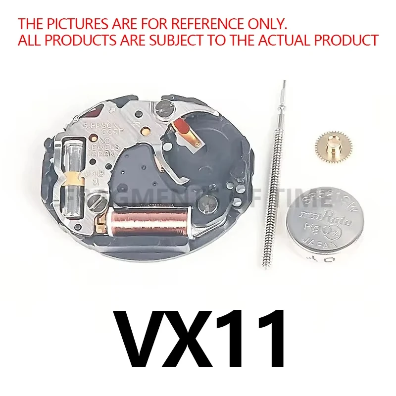 Новый японский кварцевый механизм VX11B с батареей, механизм VX11, механизм часов, запасные части, запасные части