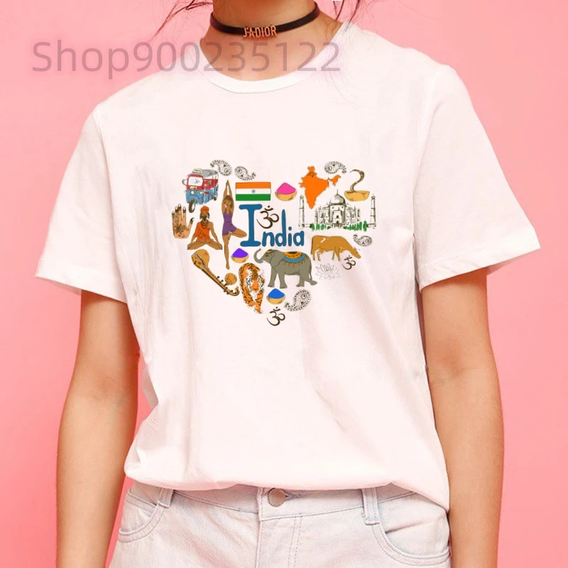 女性のための全国国旗のグラフィックTシャツ,ハラジュクトップス,面白い原宿,90年代のかわいい漫画ミタイヤ,夏