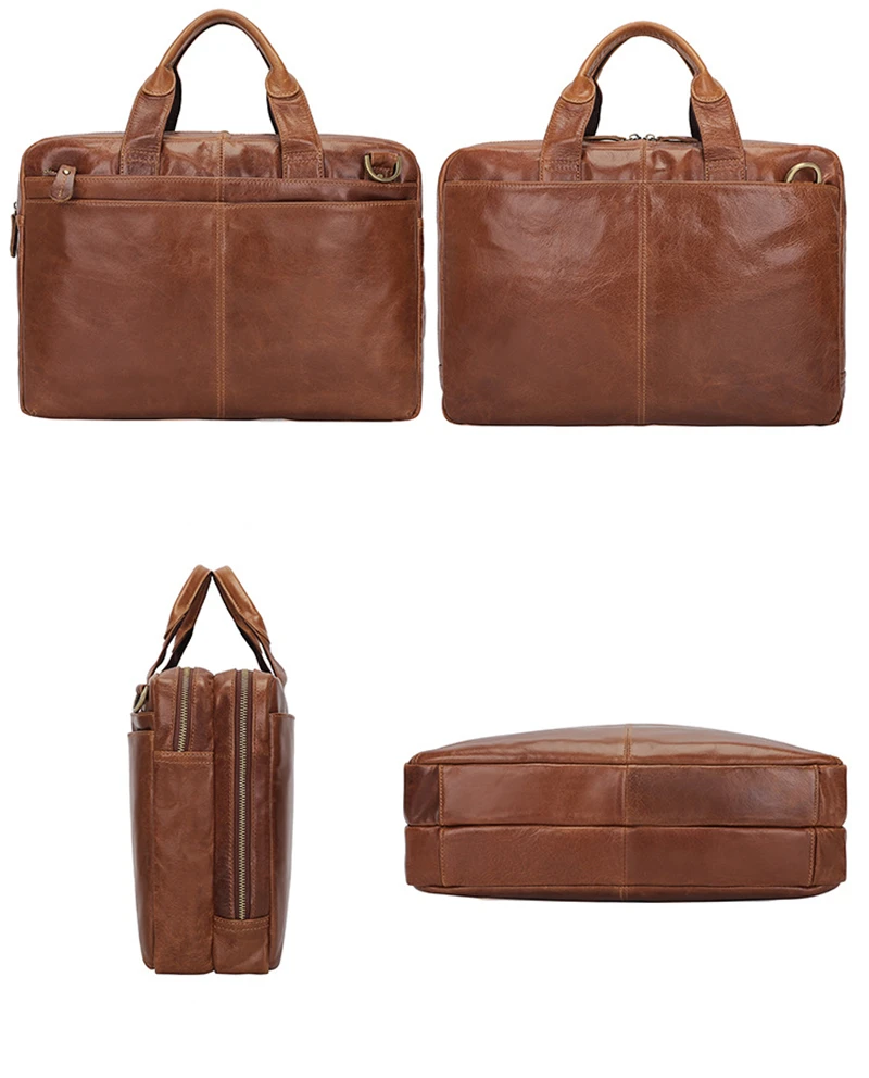 Nesitu Cổ Điển Cà Phê Chính Hãng Da Men Briefcase Messenger Danh Mục Đầu Tư 14 '' Máy Tính Xách Tay Kinh Doanh Văn Phòng Mens Bag # M7092