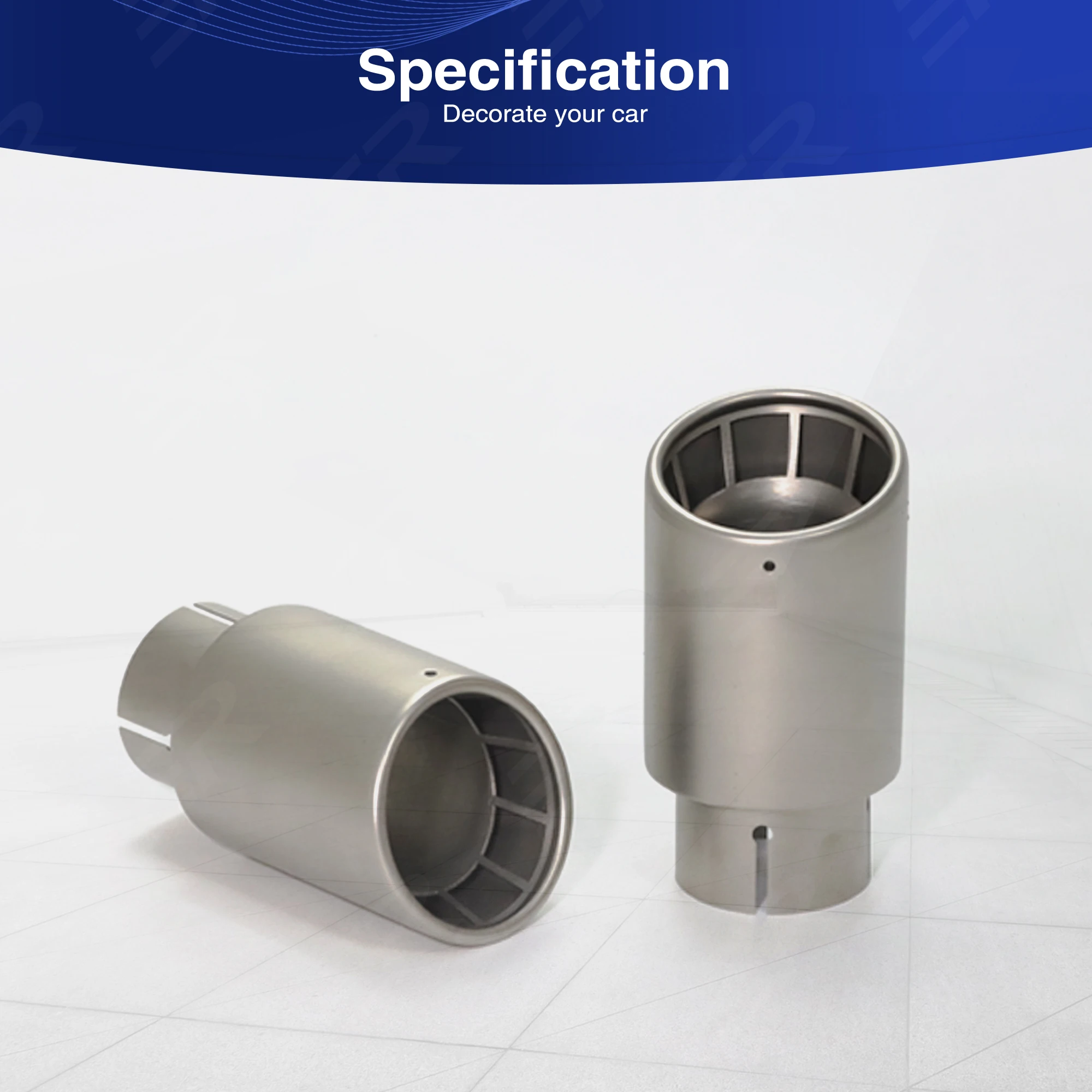 1 Pc Car Accsesories Matte Stainless Steel Exhaust Tip Upgrade Muffler Tip Universal Exhaust System Modify Pipe Nozzle