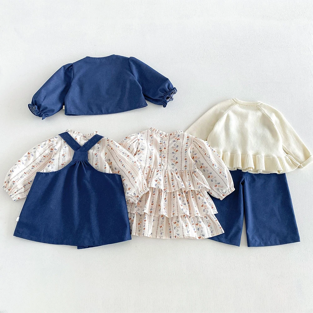 MILANCEL Kinderkleid Herbst 1-6T Süßes Blumenkleid für Mädchen Lose Kinderkleidung Koreanische Version Mädchen Prinzessinnenkleid – Detail 10