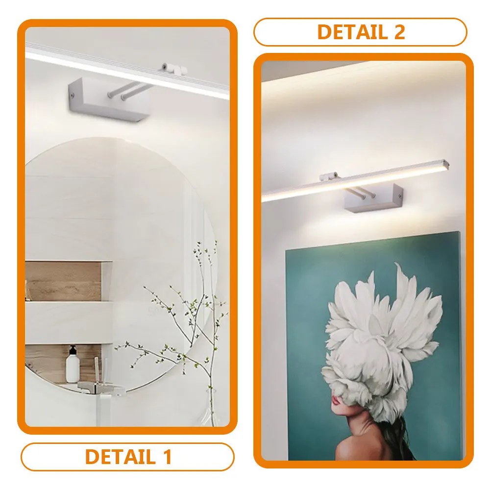 

LED Vanity Light for Bathroom Mirror Front Lighting Fixture Wall Sconce Modern Lamp for Home Bedroom Washroom