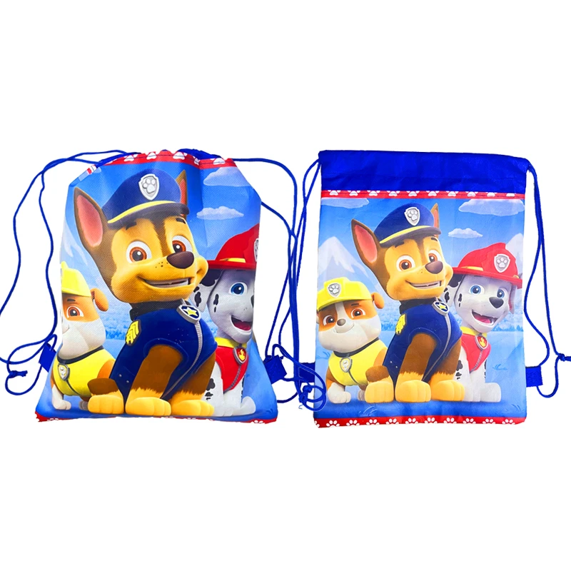 Paw Patrol กระเป๋าเป้สะพายหลัง Skye กระเป๋าหูรูดกระเป๋าการ์ตูนสุนัขของเล่นเด็กของขวัญปาร์ตี้ของขวัญวันเกิดสำหรับเด็กขนาด34*27ซม.