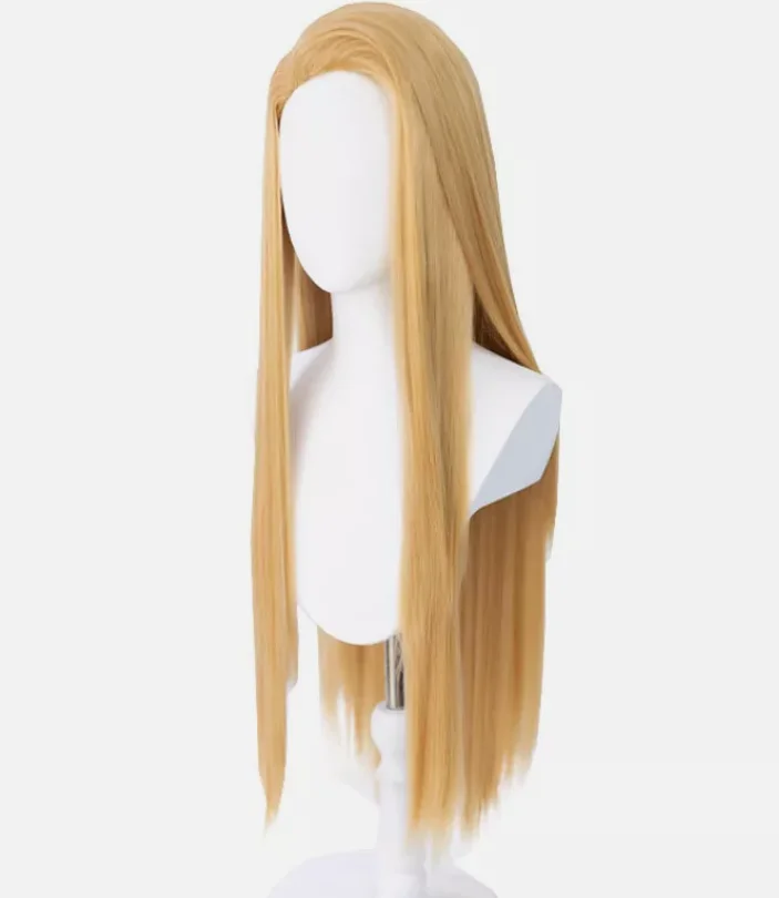 Final Fantasy XIV Zenos viator Galvus Cosplay Wigs 80cm Blonde Synthetic Hair