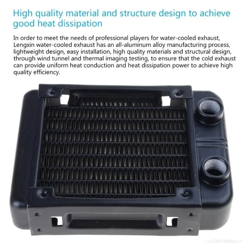 D5BB G1/4 90 มม.น้ำแลกเปลี่ยนความร้อนคอมพิวเตอร์อลูมิเนียมหม้อน้ำความร้อนความร้อนสำหรับคอมพิวเตอร์ Water Cooling System