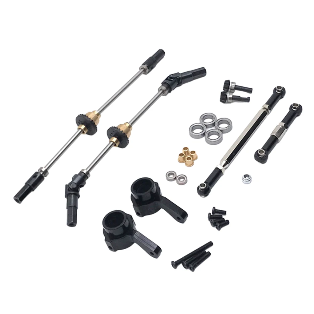 RCGOFOLLOW 6pcs Aluminum Alloy Durable Front Rear Portal Axle DIY Kit For 1/12 Rc Front Rear Portal Axle DIY Kit MN D90