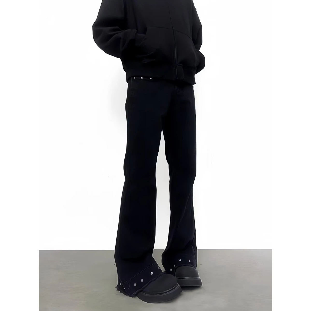 

Мужские джинсы American Vibe, приталенные, прямые, с высокой талией, утягивающие, из денима, повседневные, модные, расклешенные брюки