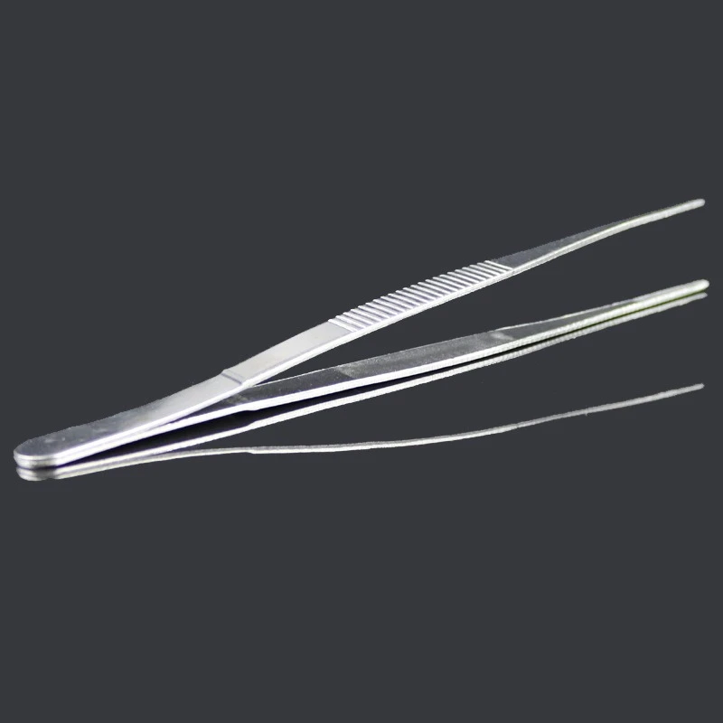 Stainless Steel Tweezers for Eyelashes Thickened Slant Tip Tweezer for Grooming Craft First Aid Splinter & Ingrown Hair Removal