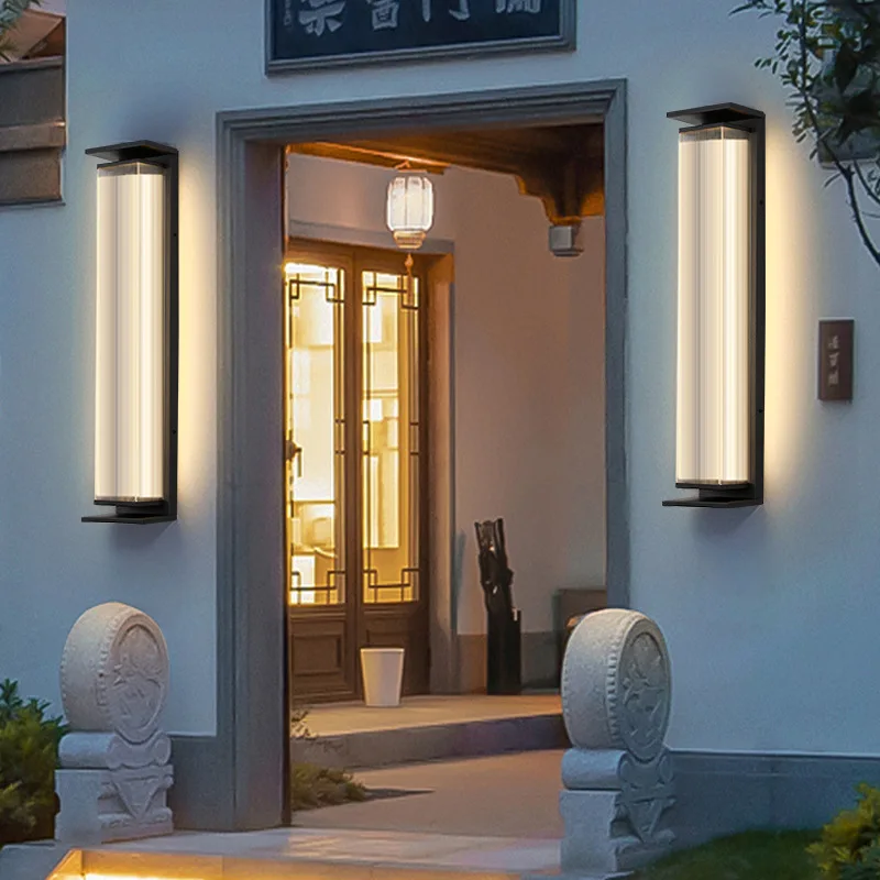 Outdoor Waterproof Wall Lamps Stainless Steel Waterproof IP65 Lighting Aisle Porch Wall Lights Waterproof Exterior Wall Lamp